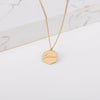 Custom Capsul Hexagon Necklace | Hexagon Initial Necklace
