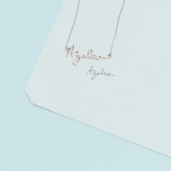 Custom Handwriting Necklace - Capsul