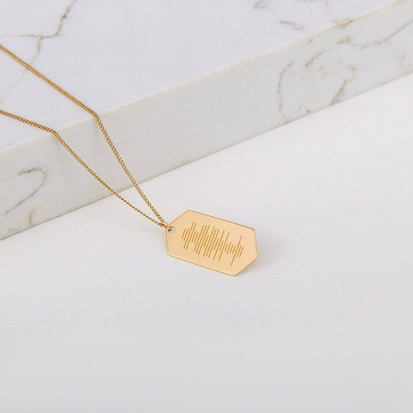 Custom Hexagon ID Necklace - Capsul