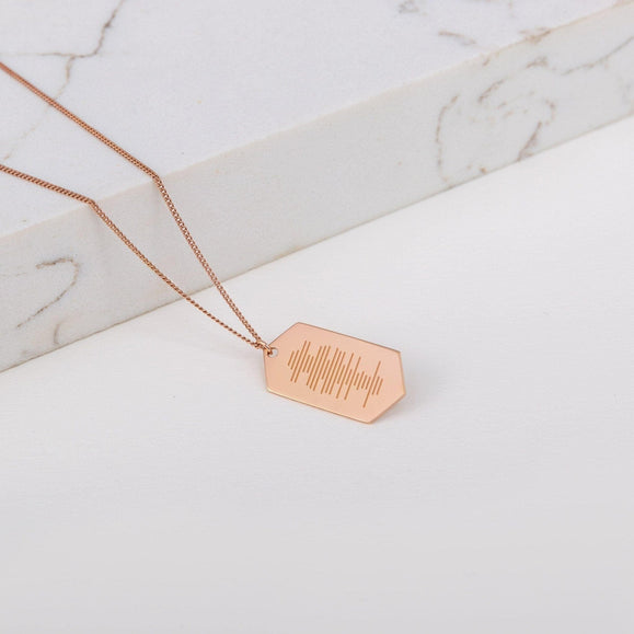 Custom Hexagon ID Necklace - Capsul