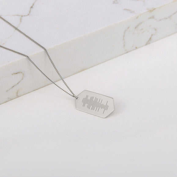 Custom Hexagon ID Necklace - Capsul