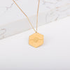 Custom Large Capsul Hexagon Necklace