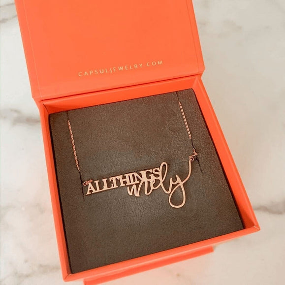 Custom Logo Necklace - Capsul