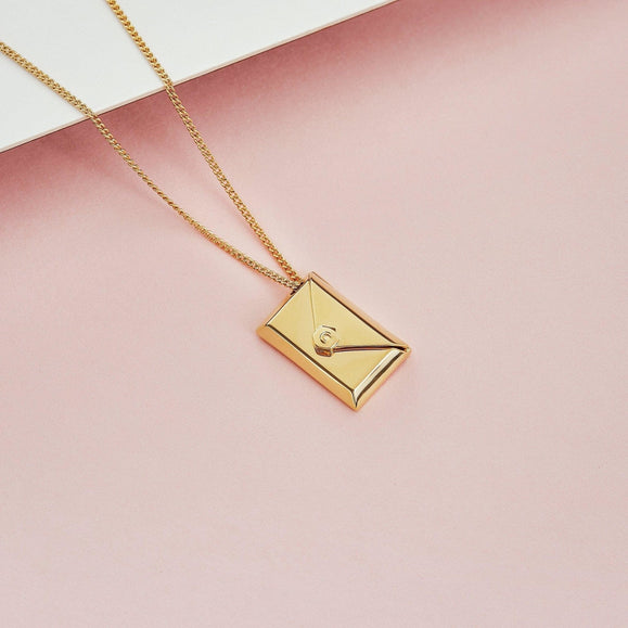 Custom Love Letter Envelope Necklace - Capsul