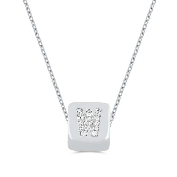 Custom Mini Bling Block Necklace
