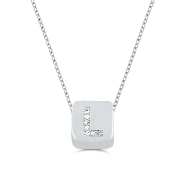 Custom Mini Bling Block Necklace
