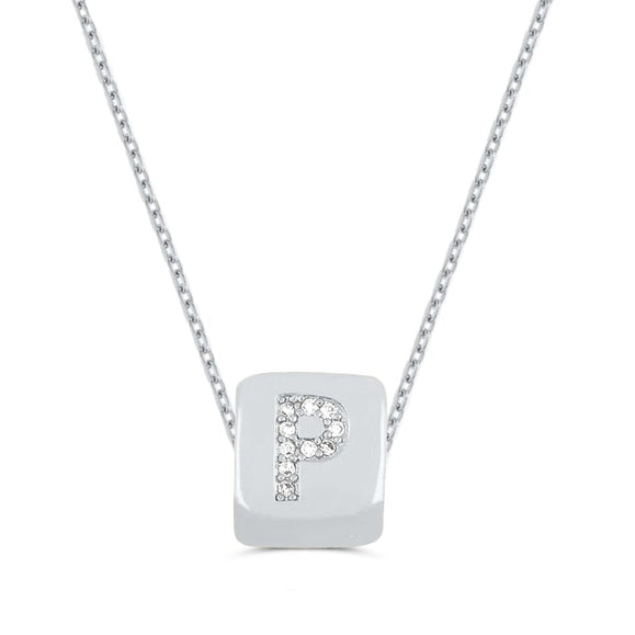 Custom Mini Bling Block Necklace