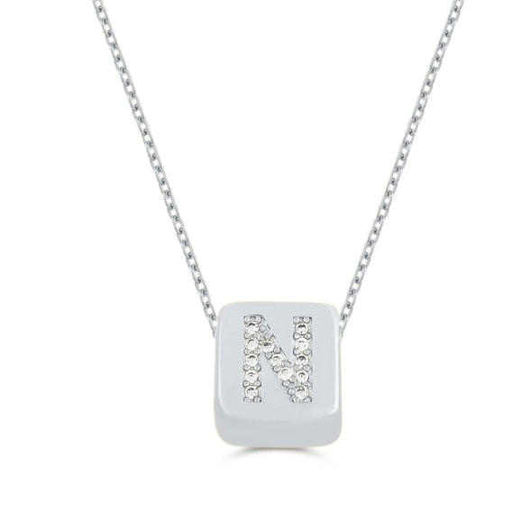 Custom Mini Bling Block Necklace