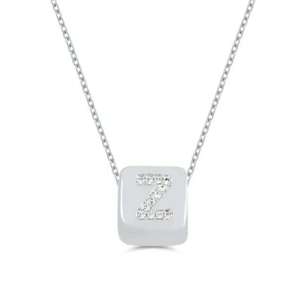 Custom Mini Bling Block Necklace