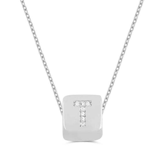 Custom Mini Bling Block Necklace