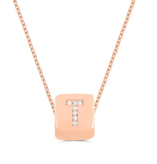 Custom Mini Bling Block Necklace