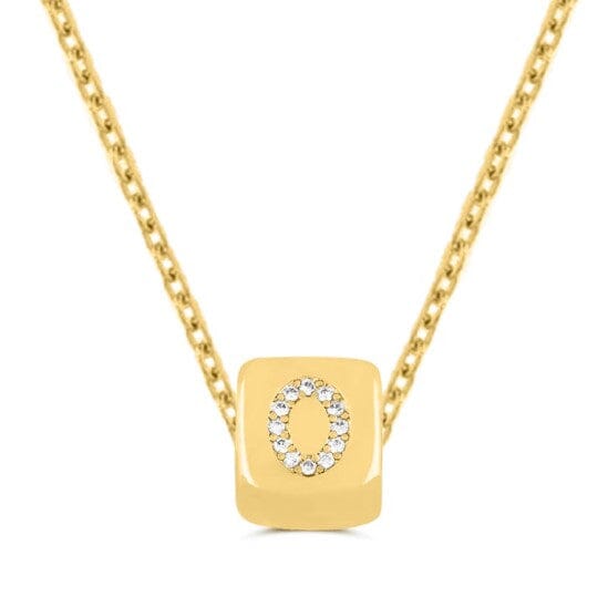Custom Mini Bling Block Necklace