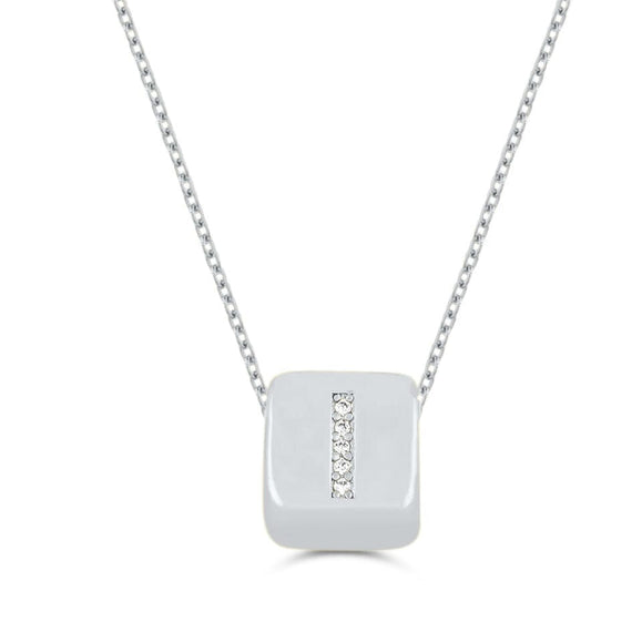 Custom Mini Bling Block Necklace
