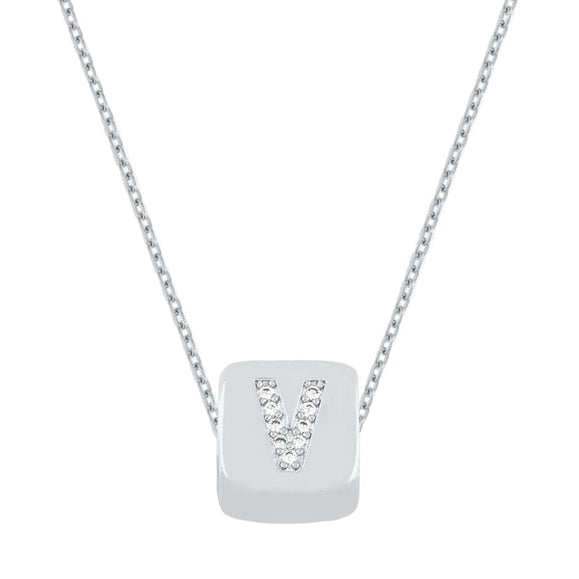 Custom Mini Bling Block Necklace