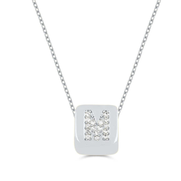Custom Mini Bling Block Necklace
