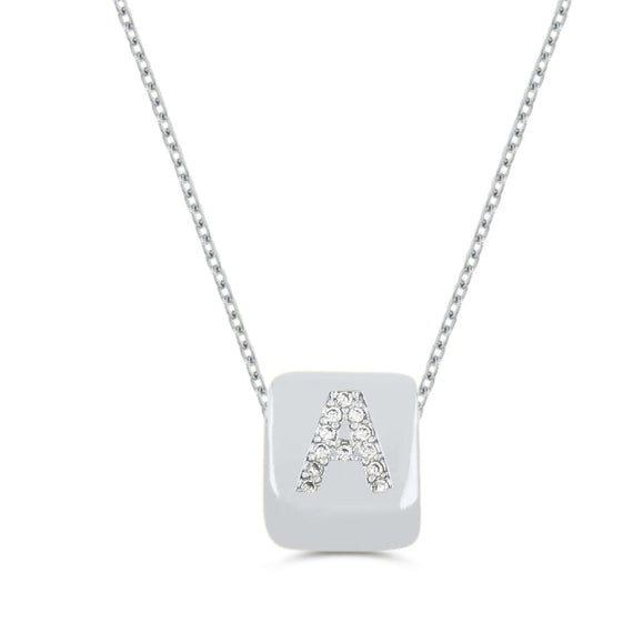 Custom Mini Bling Block Necklace