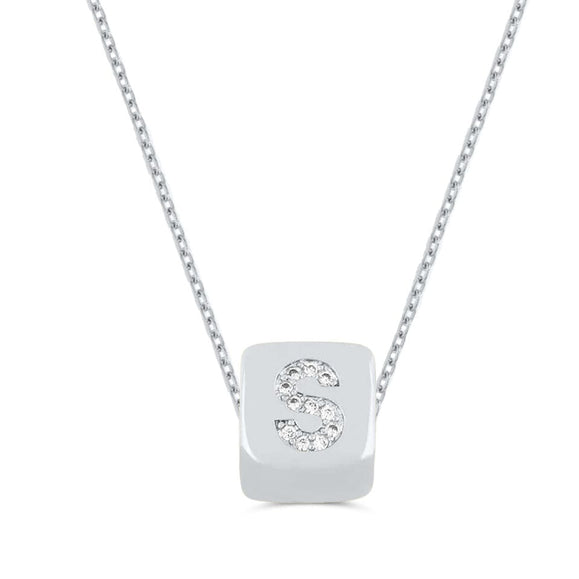 Custom Mini Bling Block Necklace