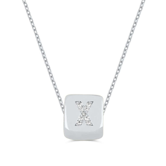 Custom Mini Bling Block Necklace