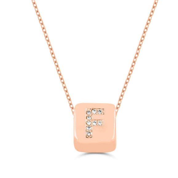 Custom Mini Bling Block Necklace