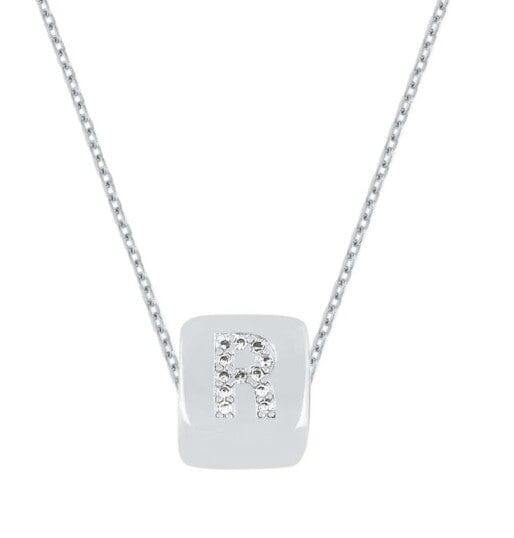 Custom Mini Bling Block Necklace