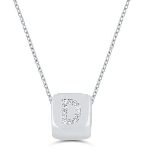 Custom Mini Bling Block Necklace
