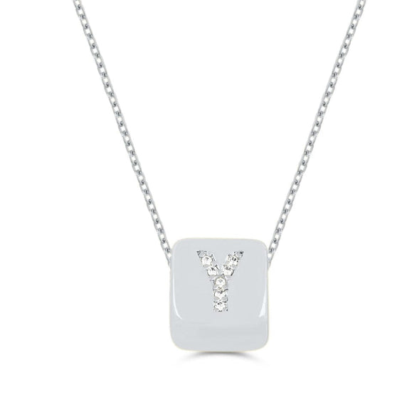 Custom Mini Bling Block Necklace