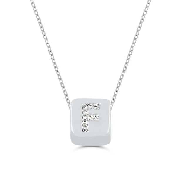 Custom Mini Bling Block Necklace