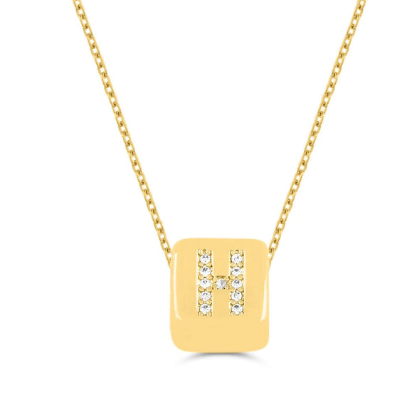 Custom Mini Bling Block Necklace
