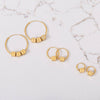 Custom Sterling Silver Block Hoops