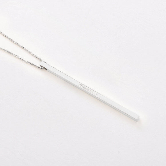 Custom Thin Column Necklace - Capsul