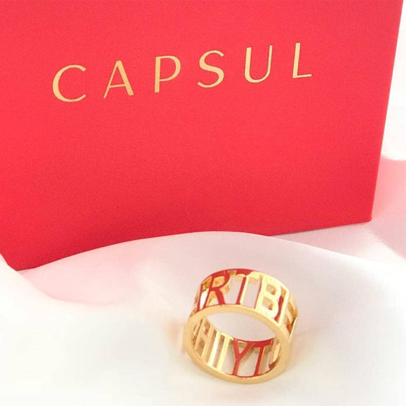 Custom Wide Cut Out Ring - Capsul
