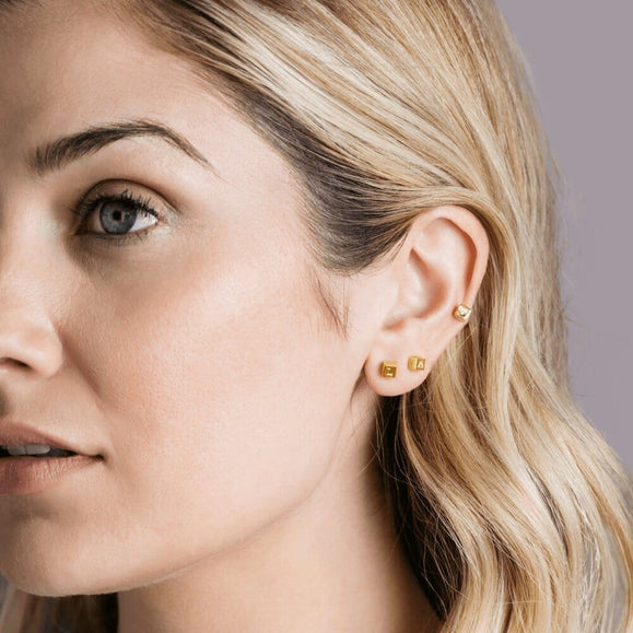 Mini - Block Stud Earring - Capsul
