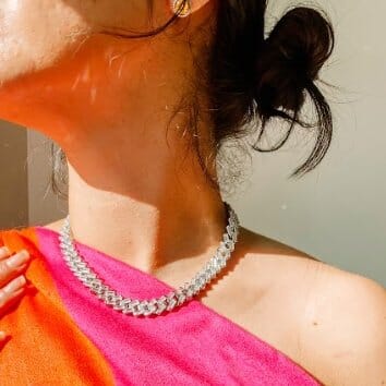 12mm Iced Baguette CZ Diamond Cuban Necklace - Capsul