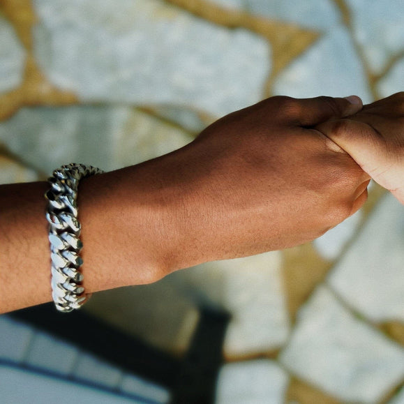 12mm Wide Classic Havana Cuban Chain Bracelet - Capsul