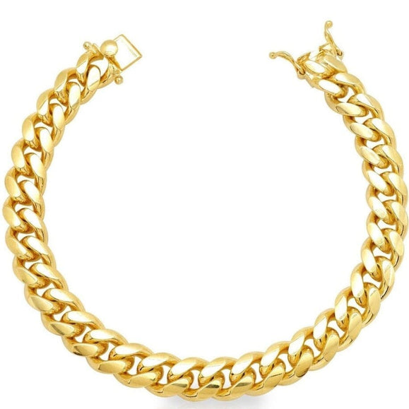 12mm Wide Classic Havana Cuban Chain Bracelet - Capsul
