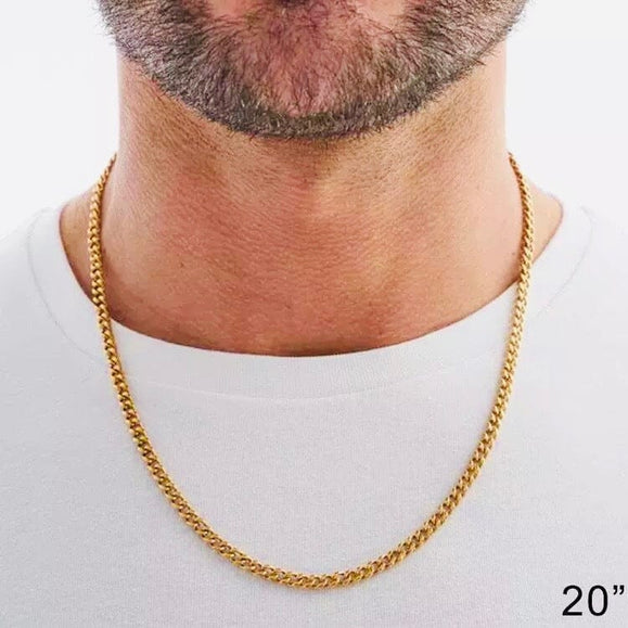5mm Thin Classic Havan Cuban Chain Necklace - Capsul