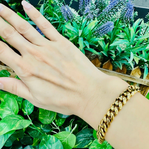8mm Medium Classic Havana Cuban Chain Bracelet - Capsul