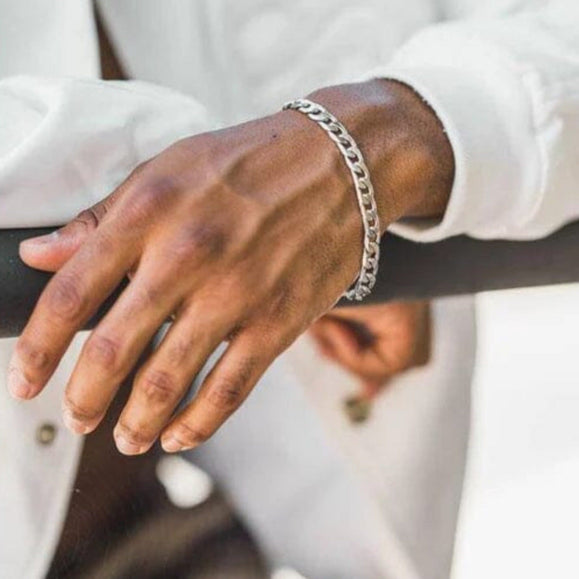 8mm Medium Classic Havana Cuban Chain Bracelet - Capsul