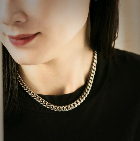8mm Medium Classic Havana Cuban Chain Necklace - Capsul