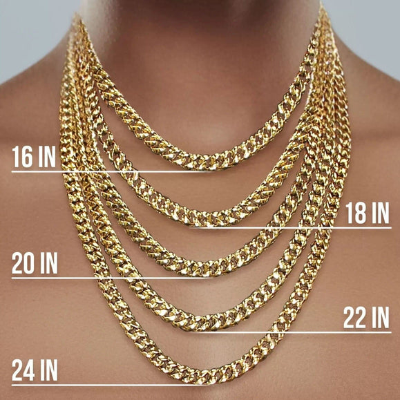 8mm Medium Classic Havana Cuban Chain Necklace - Capsul
