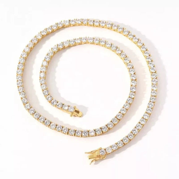 Classic CZ Diamond Tennis Necklace - Capsul