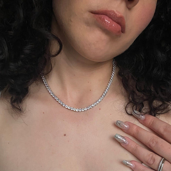 Classic CZ Diamond Tennis Necklace - Capsul
