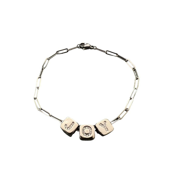 Custom Bling Block Bracelet - Capsul