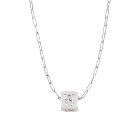 Custom Bling Block Necklace - Capsul