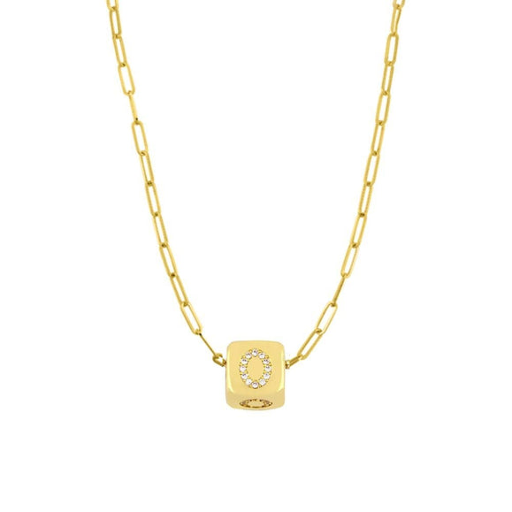 Custom Bling Block Necklace - Capsul