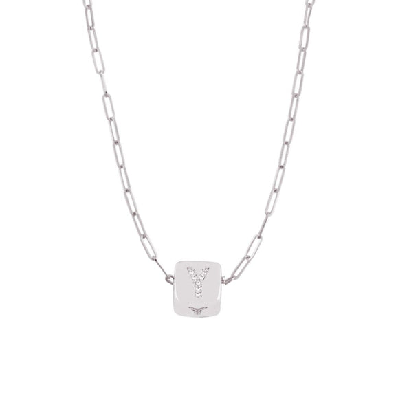 Custom Bling Block Necklace - Capsul
