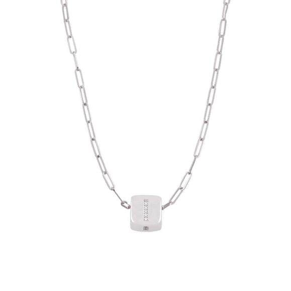 Custom Bling Block Necklace - Capsul