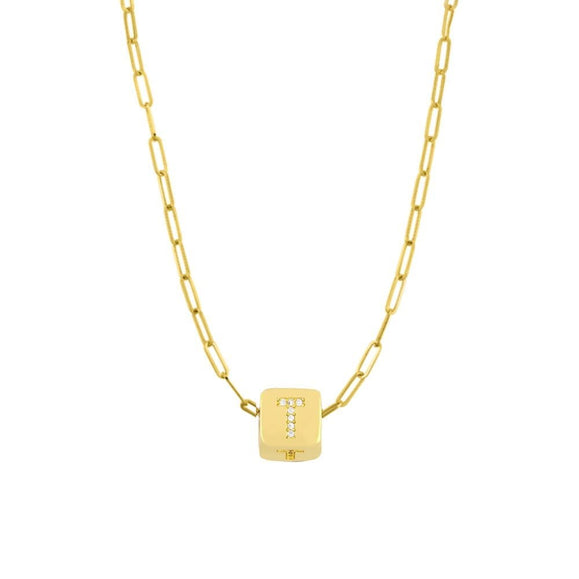 Custom Bling Block Necklace - Capsul