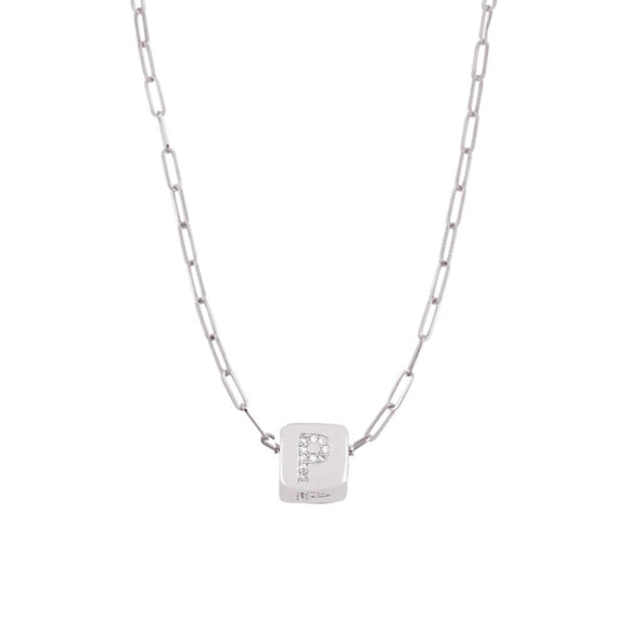 Custom Bling Block Necklace - Capsul