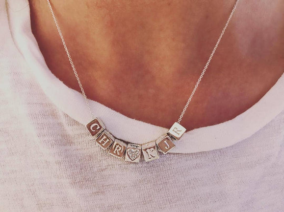 Custom Block Necklace - Capsul